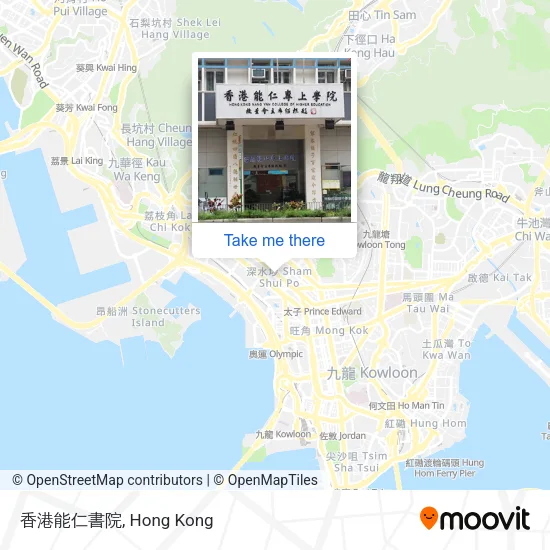 香港能仁書院地圖