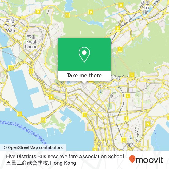 Five Districts Business Welfare Association School 五邑工商總會學校 map