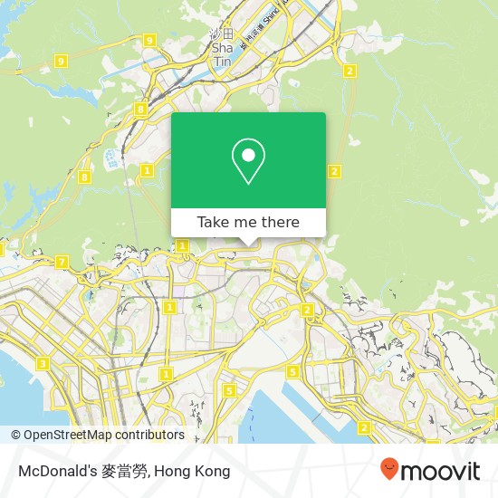 McDonald's 麥當勞 map