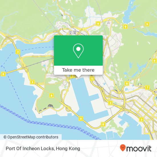 Port Of Incheon Locks map