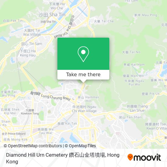 Diamond Hill Urn Cemetery 鑽石山金塔墳場 map