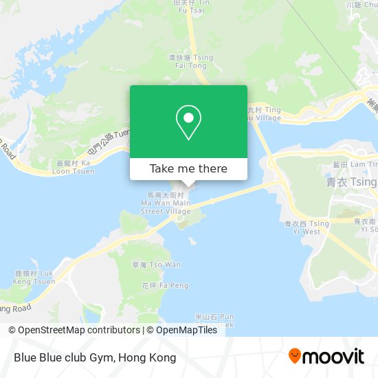Blue Blue club Gym map