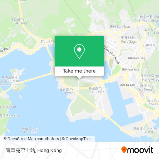 青華苑巴士站地圖