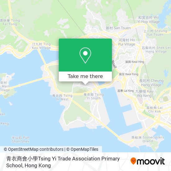 青衣商會小學Tsing Yi Trade Association Primary School map