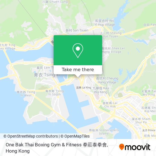 One Bak Thai Boxing Gym & Fitness 拳莊泰拳會 map