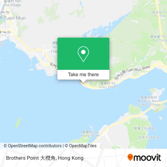 Brothers Point 大欖角地圖