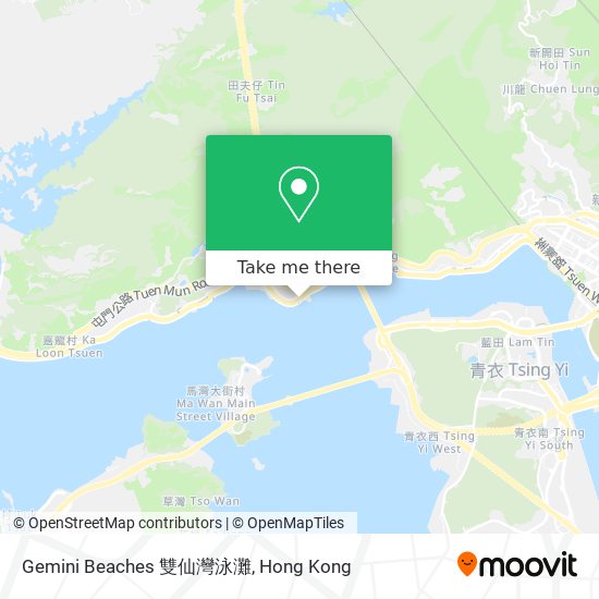 Gemini Beaches 雙仙灣泳灘 map