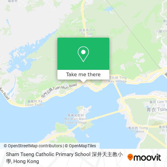 Sham Tseng Catholic Primary School 深井天主教小學 map