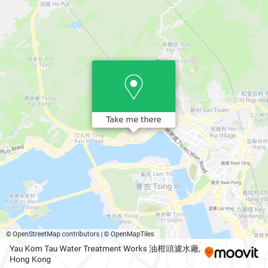 Yau Kom Tau Water Treatment Works 油柑頭濾水廠 map