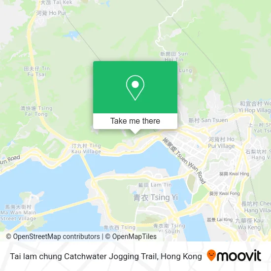 Tai lam chung Catchwater Jogging Trail map