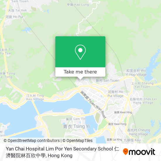 Yan Chai Hospital Lim Por Yen Secondary School 仁濟醫院林百欣中學 map