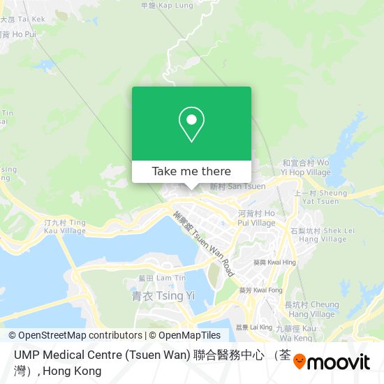 UMP Medical Centre (Tsuen Wan) 聯合醫務中心 （荃灣） map