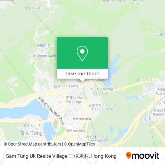 Sam Tung Uk Resite Village 三棟屋村 map