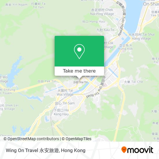 Wing On Travel 永安旅遊 map