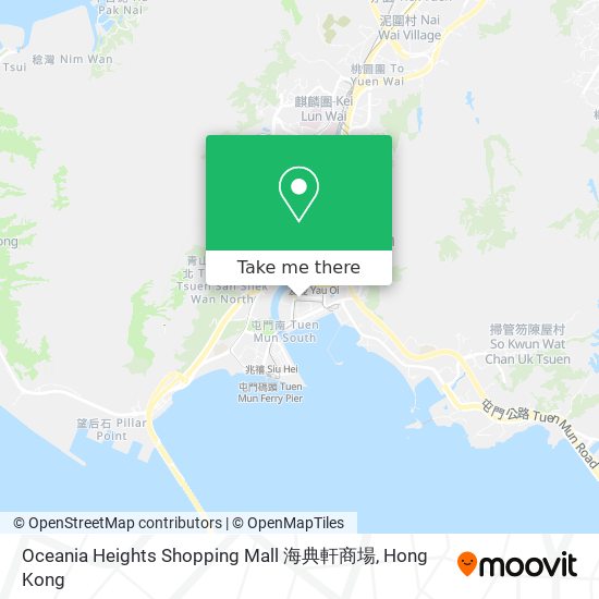 Oceania Heights Shopping Mall 海典軒商場 map