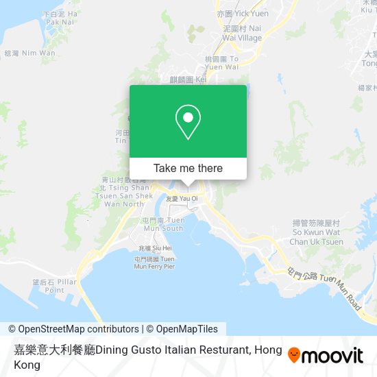 嘉樂意大利餐廳Dining Gusto Italian Resturant地圖