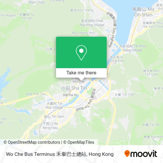 Wo Che Bus Terminus 禾輋巴士總站 map