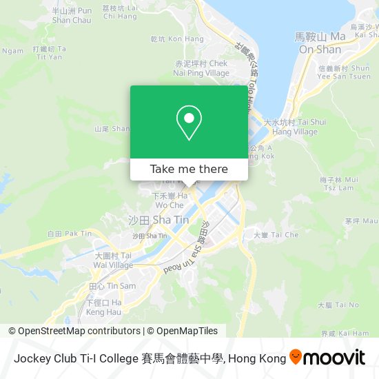 Jockey Club Ti-I College 賽馬會體藝中學 map