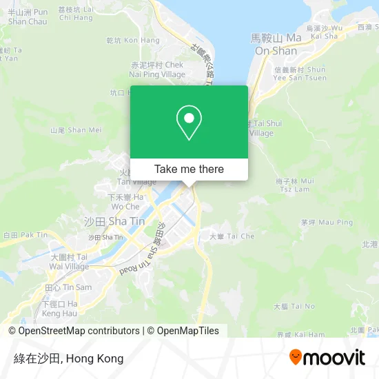 綠在沙田地圖