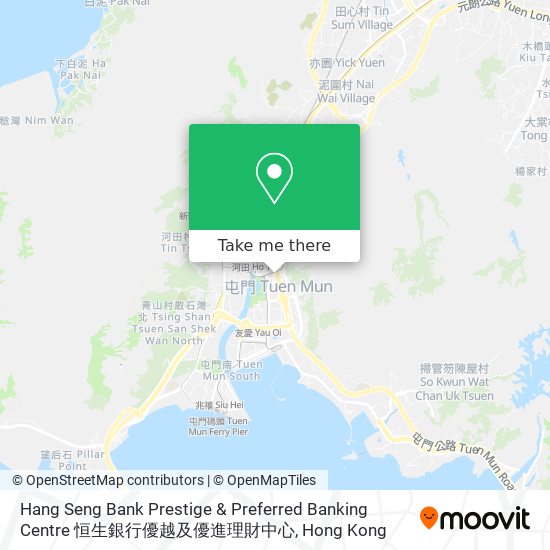 Hang Seng Bank Prestige & Preferred Banking Centre 恒生銀行優越及優進理財中心 map