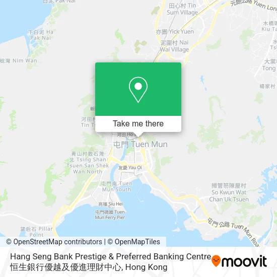 Hang Seng Bank Prestige & Preferred Banking Centre 恒生銀行優越及優進理財中心 map