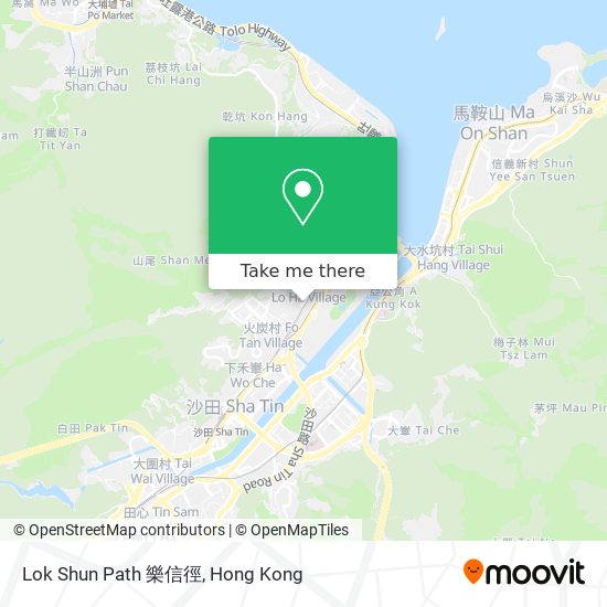 Lok Shun Path 樂信徑 map
