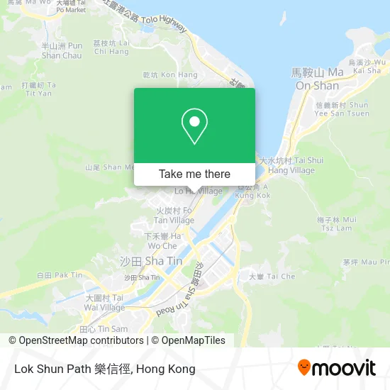 Lok Shun Path 樂信徑 map