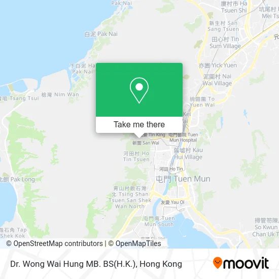 Dr. Wong Wai Hung MB. BS(H.K.) map