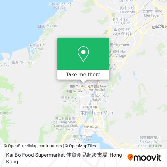 Kai Bo Food Supermarket 佳寶食品超級市場地圖