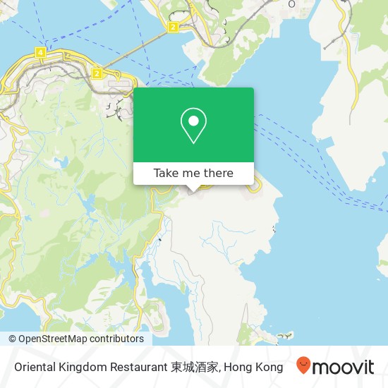 Oriental Kingdom Restaurant 東城酒家 map