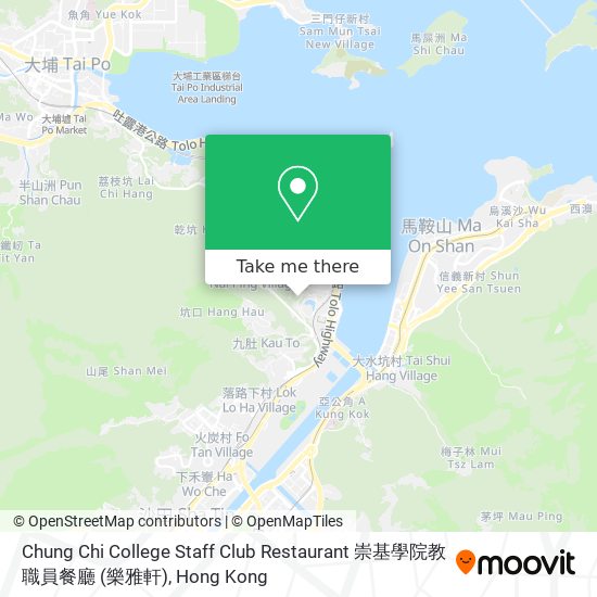 Chung Chi College Staff Club Restaurant 崇基學院教職員餐廳 (樂雅軒) map