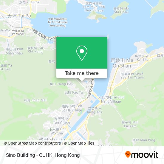 Sino Building - CUHK map