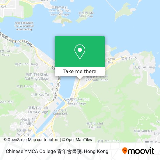 Chinese YMCA College 青年會書院地圖