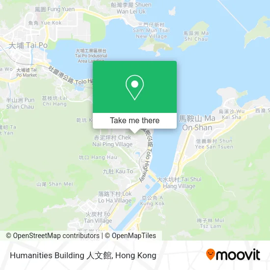 Humanities Building 人文館地圖