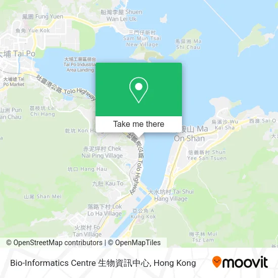 Bio-Informatics Centre 生物資訊中心地圖