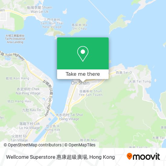 Wellcome Superstore 惠康超級廣場 map