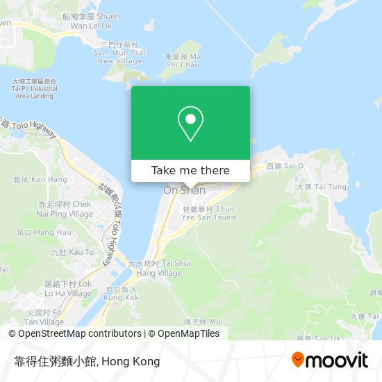 靠得住粥麵小館 map