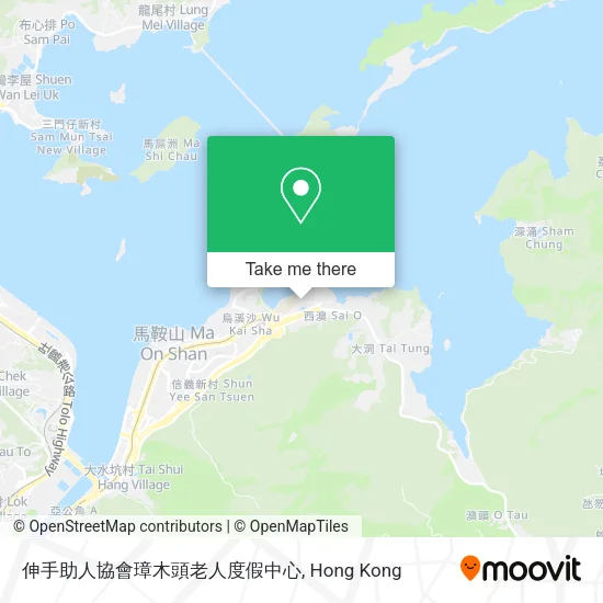 伸手助人協會璋木頭老人度假中心地圖