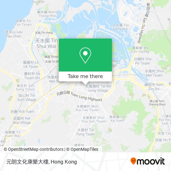 元朗文化康樂大樓 map
