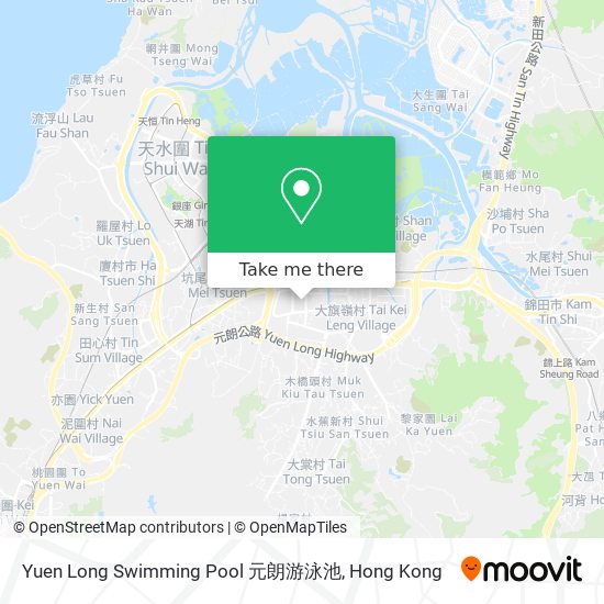 Yuen Long Swimming Pool 元朗游泳池 map