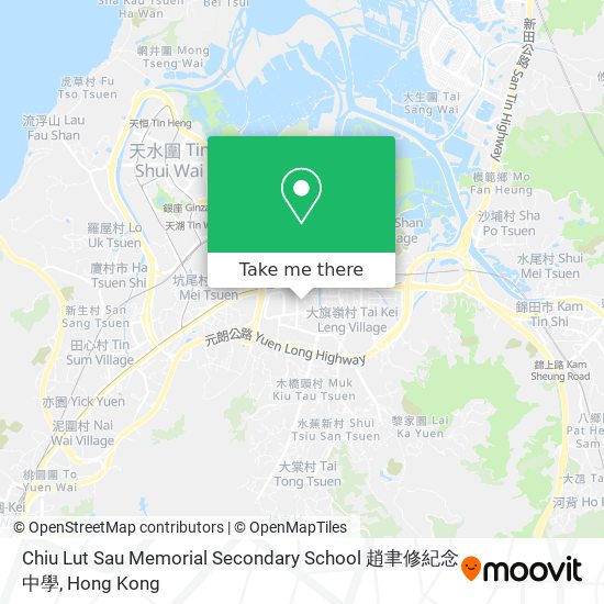 Chiu Lut Sau Memorial Secondary School 趙聿修紀念中學 map