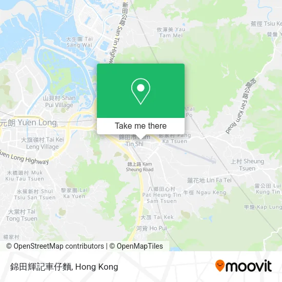 錦田輝記車仔麵地圖