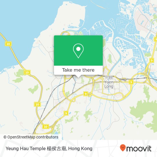 Yeung Hau Temple 楊侯古廟地圖