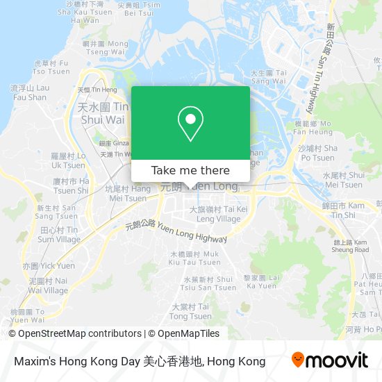 Maxim's Hong Kong Day 美心香港地 map