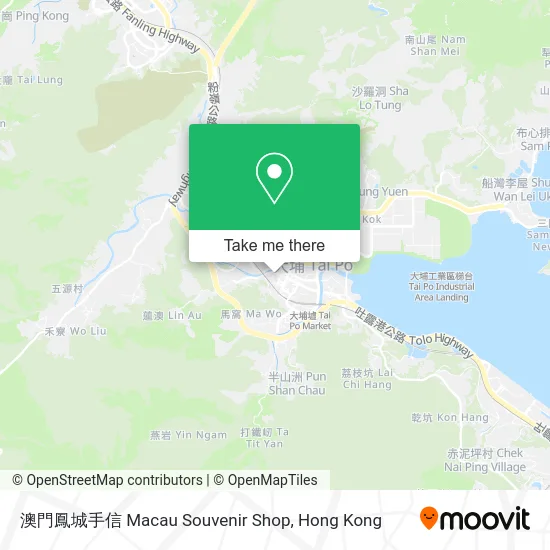 澳門鳳城手信 Macau Souvenir Shop map