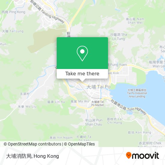 大埔消防局 map