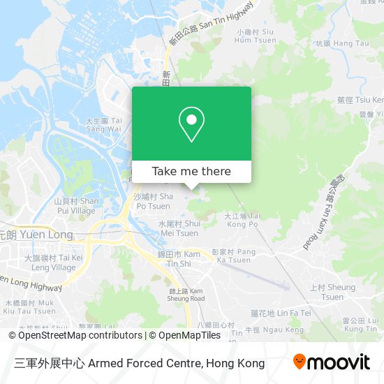 三軍外展中心 Armed Forced Centre地圖