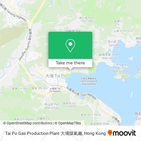 Tai Po Gas Production Plant 大埔煤氣廠 map