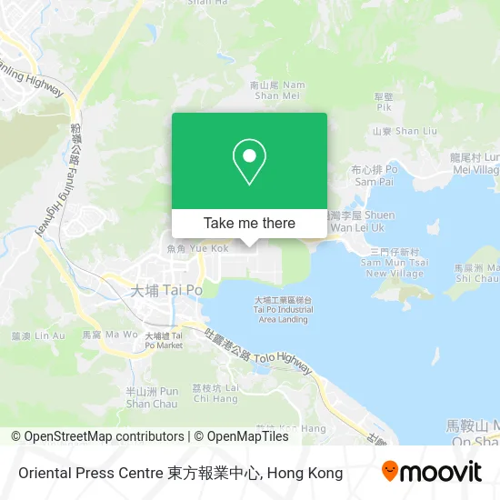 Oriental Press Centre 東方報業中心地圖