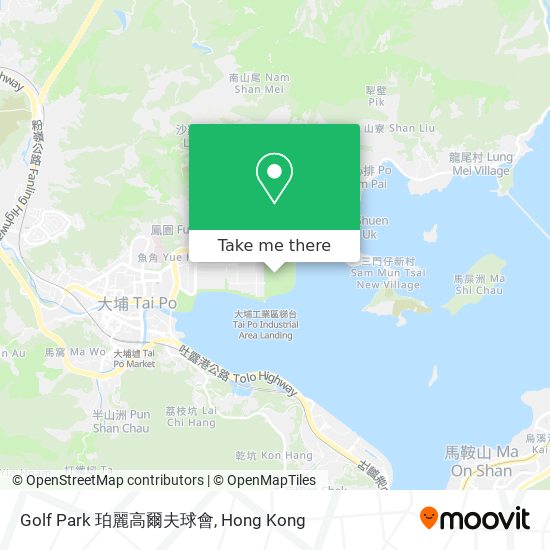 Golf Park 珀麗高爾夫球會地圖